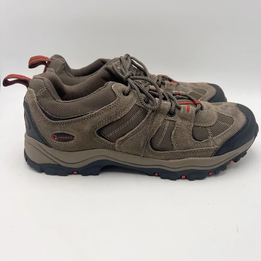 Nevados Mens Boomerang ll Low Hiking Sneakers US 13 Brown Red Suede GUC